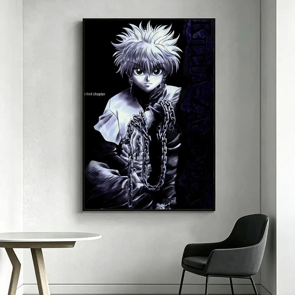 Anime H-Hunter x H-Hunter Poster HD art, waterproof, sticky wall, home decoration (living room, bedroom, bar), aesthetic