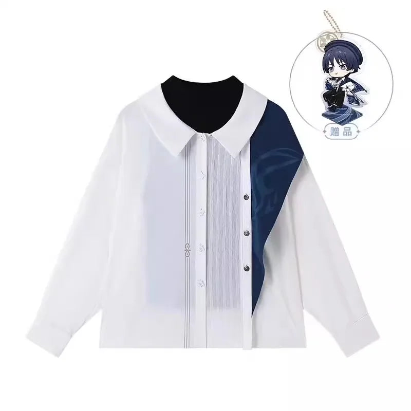 Genshin Impact Official Merch MiHoYo Original Theme Wanderer Shirt Suit Tote Bag Culotte Pants Scarf Beret Necklace Brooch