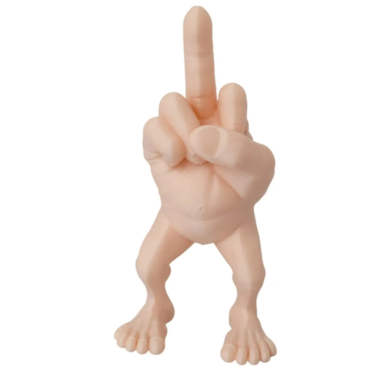 Funny Legged Middle Finger Resin Figurine 8cm Creative Prank Desk Ornament Novelty Office Desktop Decor Holiday Gag Gift