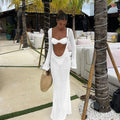 Sexy Bikini Set 2026 Women 3 Pieces Swimsuit Female Swimwear Brazilian Solid Cover Up Beachwear Dress Bathing Suit Skirt Biquini
