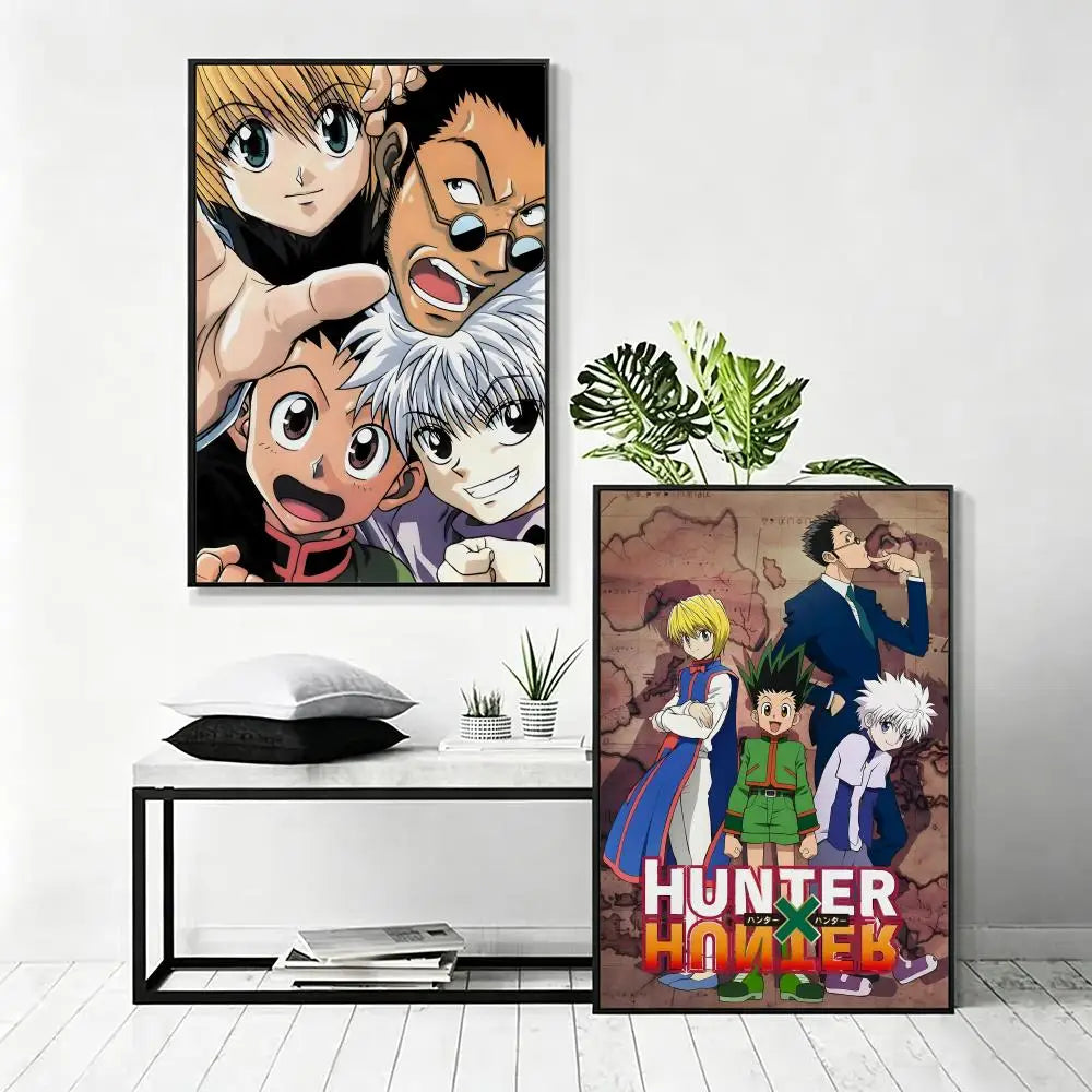 Anime H-Hunter x H-Hunter Poster HD art, waterproof, sticky wall, home decoration (living room, bedroom, bar), aesthetic
