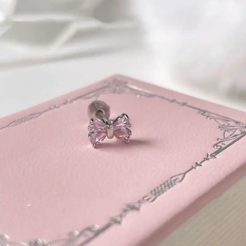 Mini Butterfly Bow Stud Earrings