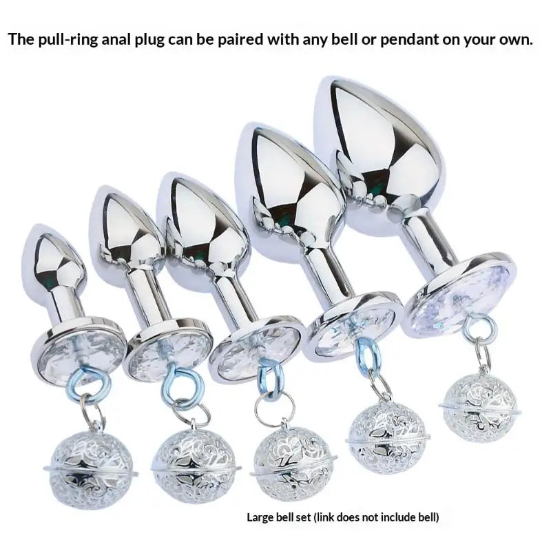 Stainless Steel Crystal Anal Plug – 5 Sizes