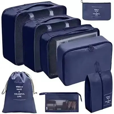 8-Piece Waterproof Travel Packing Cube Set