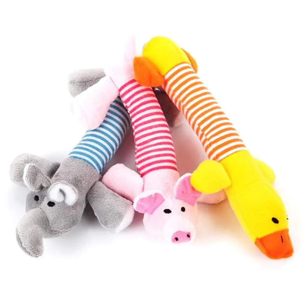 No-Stuffing Squeaky Duck Dog Toy