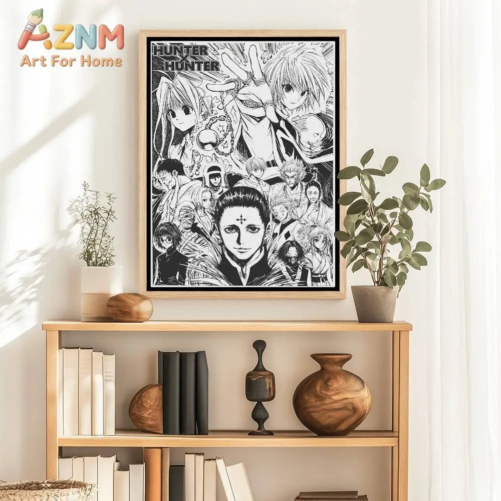 1pcs H-Hunter x hunter Paper Print Home Living Room Bedroom Entrance Bar Cafe Art Painting Decoration