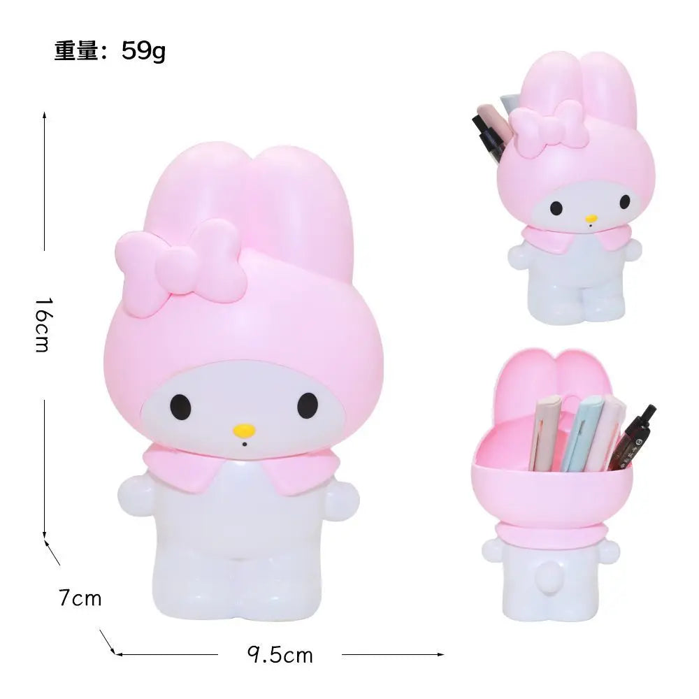 Kawaii Cat Print Pencil Holder Organizer