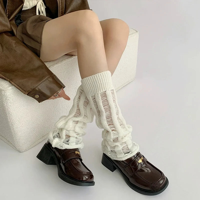 Gothic Flared Y2K Slouch Leg Warmers