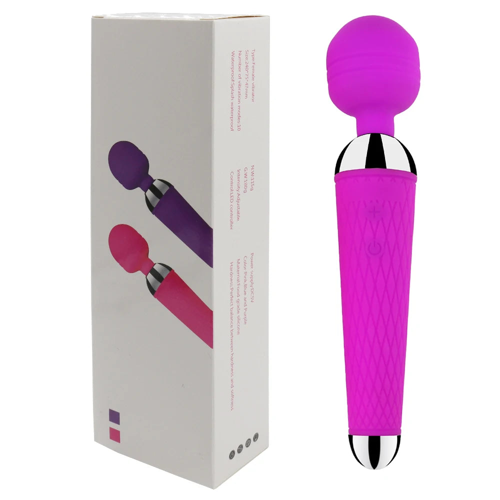 USB-Rechargeable Magic Wand Vibrator