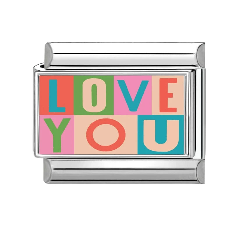 Cute Animal & Rainbow Italian Charm Links – 9mm