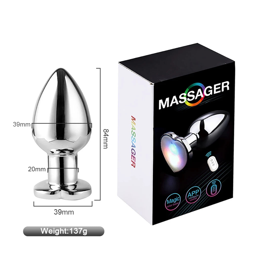 App-Controlled Backlit Vibrating Anal Plug