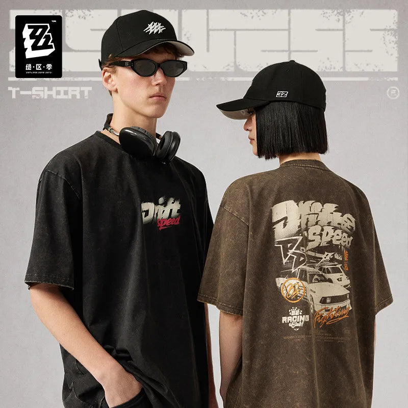 Official MiHoYo ZZZ Studio 2026SS Bangboo Racing Short Sleeve T-Shirt Zenless Zone Zero Game Cosplay Costume Birthday Gift