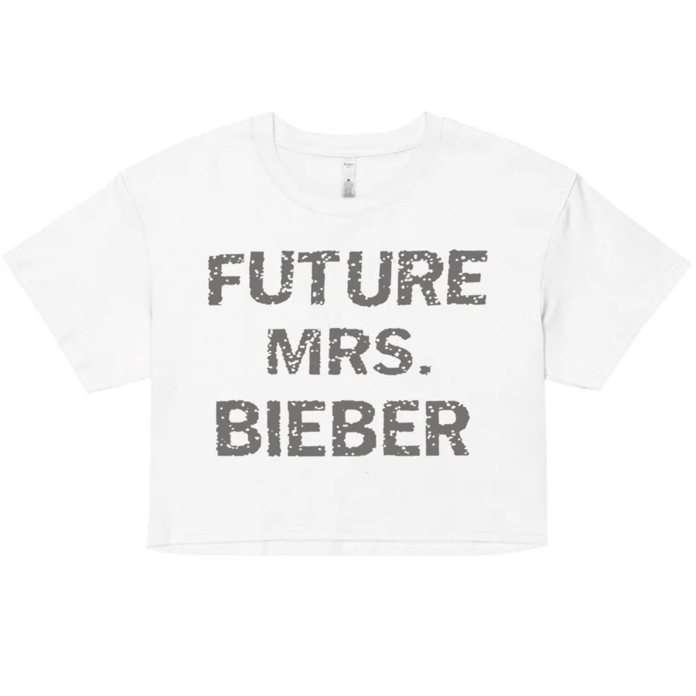 Future Mrs Bieber Graphic Crop Top
