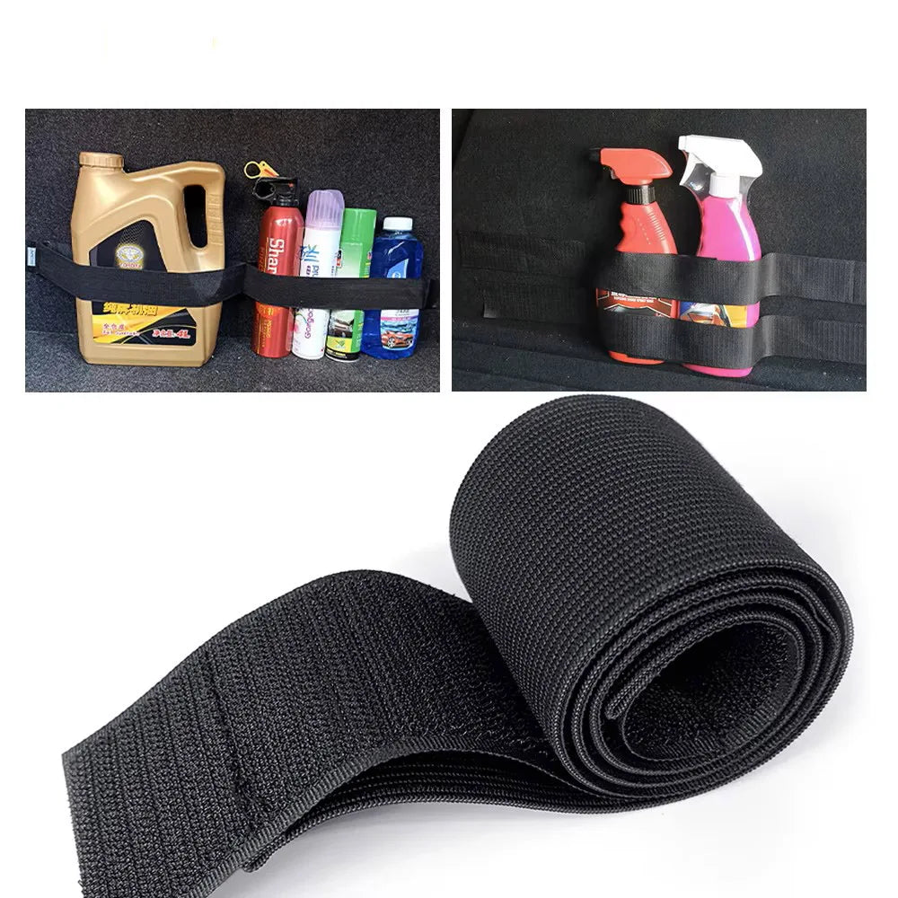Car Trunk Organizer Black Magic Tapes Car Accessries Fixing Belt Storage Bag Tapes Fixed Auto Interior Storage and Organization