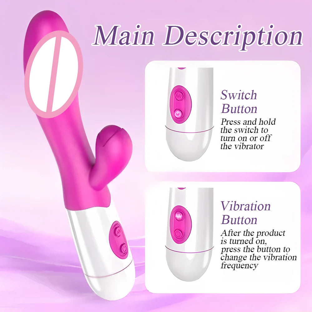 Dual-Vibration Rabbit Vibrator