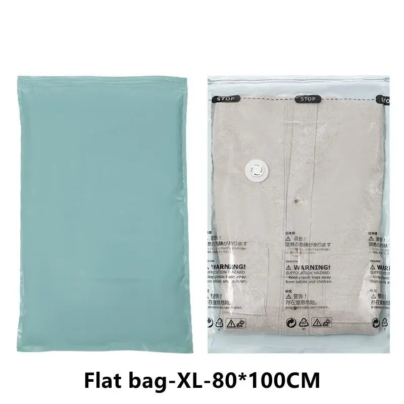Large No-Pump Compression Storage Bags