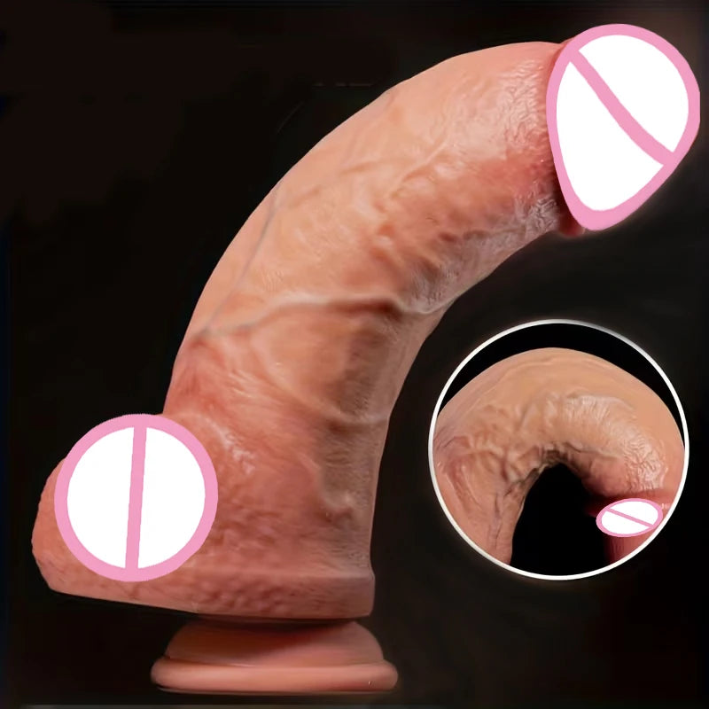 Huge Dildo Realistic Silicone Penis Sex Toys Male Genitals Vaginal Masturbation Suction Cup Dick Anal Dildo For Women Men Gay