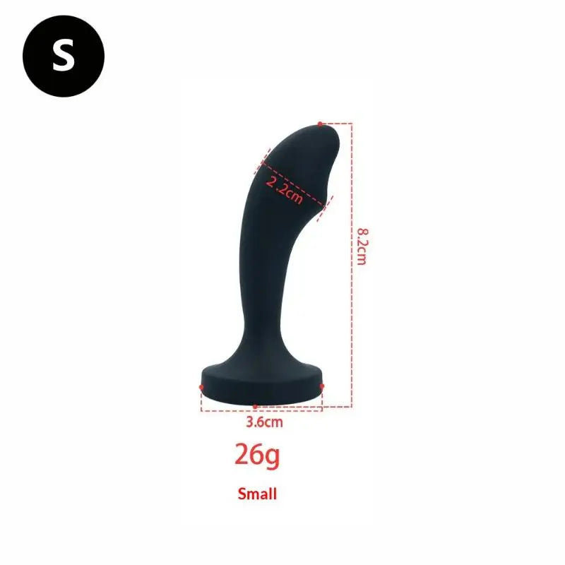 Silicone Anal Plug with Crystal Gem Base