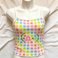 Sweet Star Y2K Sleeveless Camisole Crop Top