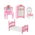 Pink Miniature Dollhouse Furniture Set