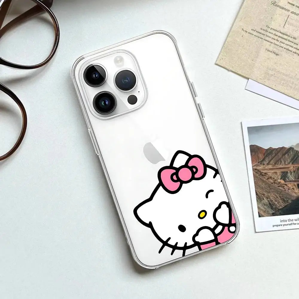 Hello Kitty Transparent Soft iPhone Case