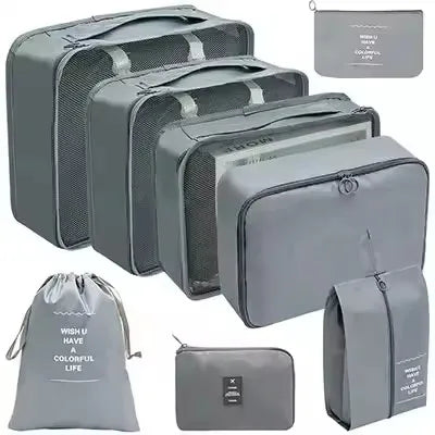 8-Piece Waterproof Travel Packing Cube Set