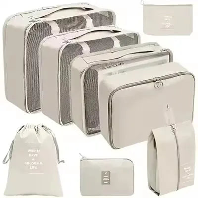 8-Piece Waterproof Travel Packing Cube Set