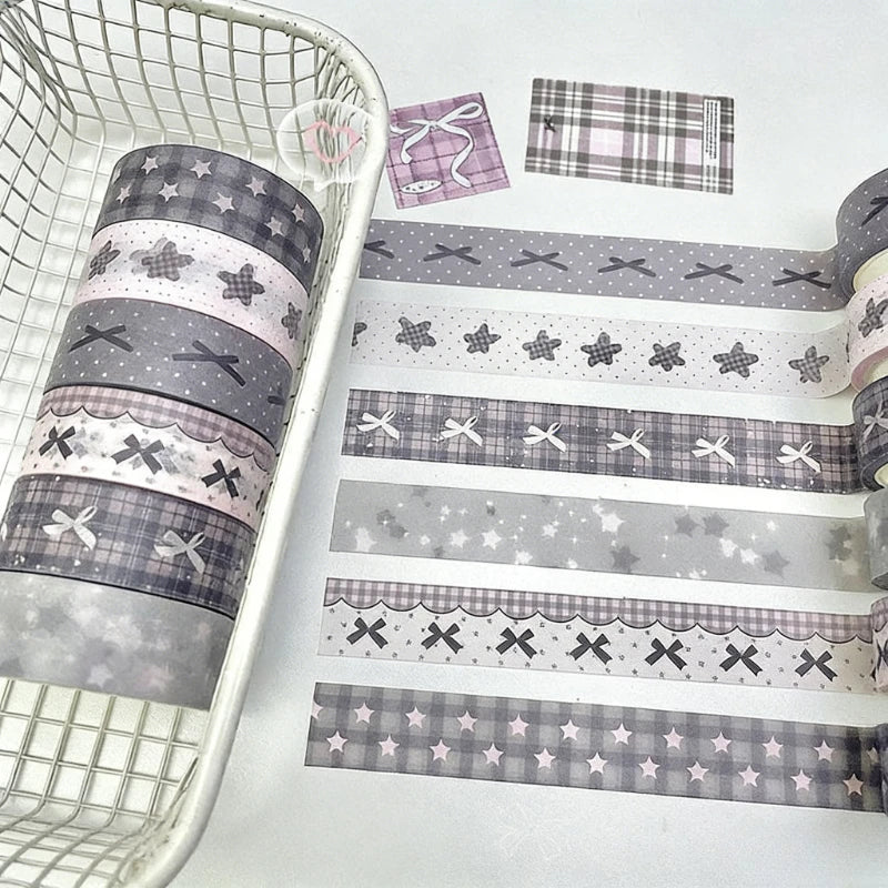 Star & Bow Washi Tape Set – 3/6 Rolls