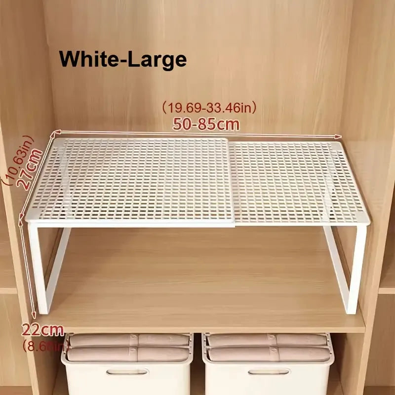 Expandable Stackable Wardrobe Shelf Organizer
