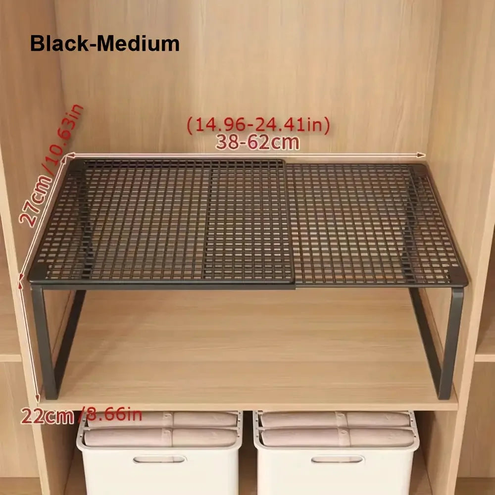 Expandable Stackable Wardrobe Shelf Organizer
