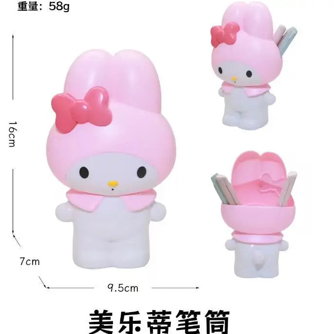 Kawaii Cat Print Pencil Holder Organizer