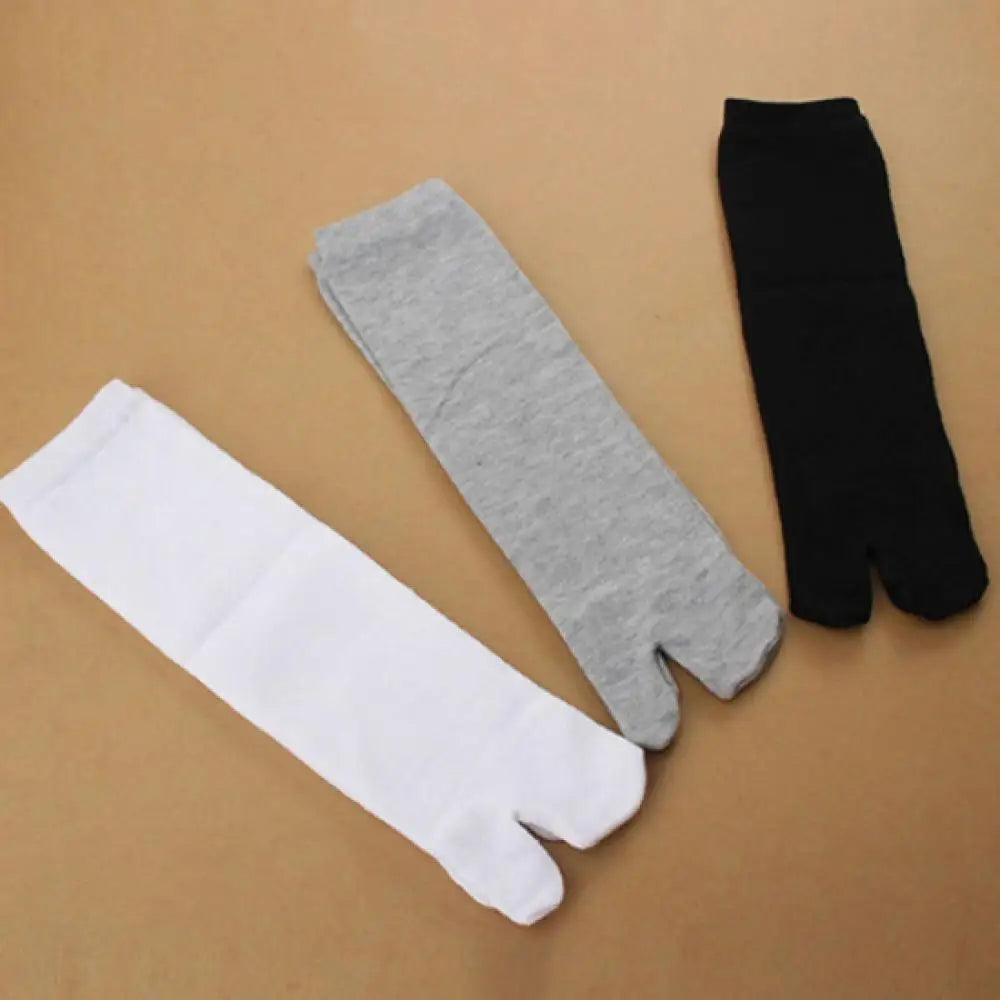 Bamboo Japanese Socks Women Japanese Kimono Flip-Flop Sandal Split Toe Tabi Ninja Geta Socks Summer Breathable Two Finger Socks