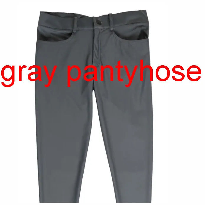 Glossy High Elastic Spandex Mens Pantyhose Tights Fitness Legging Pencil Pants Joggers Sexy Trousers Pantalon Streetwear Spodine