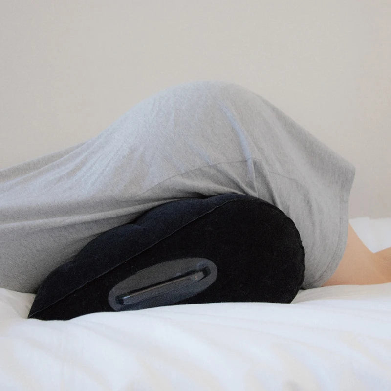 Foldable Inflatable Couple Positioning Wedge Pillow