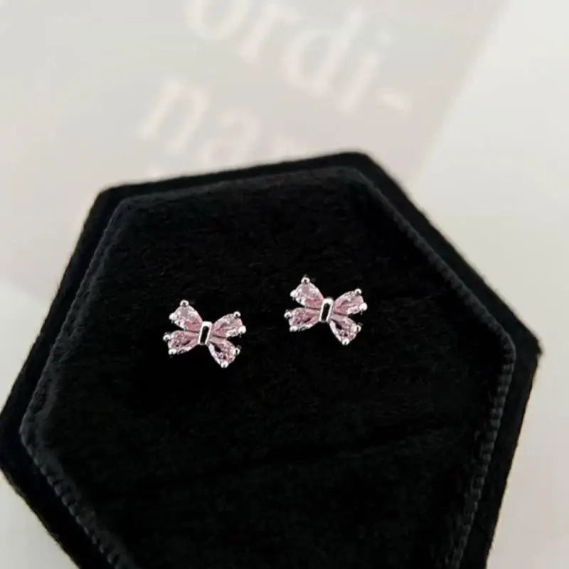 Mini Butterfly Bow Stud Earrings