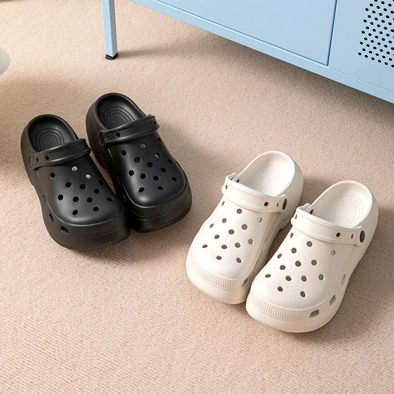 Platform Slippers Women Home Clogs Summer Brand Designer Shoes Girls Casual Indoor Outdoor Sandals Wedges Soft Non-Slip Slides