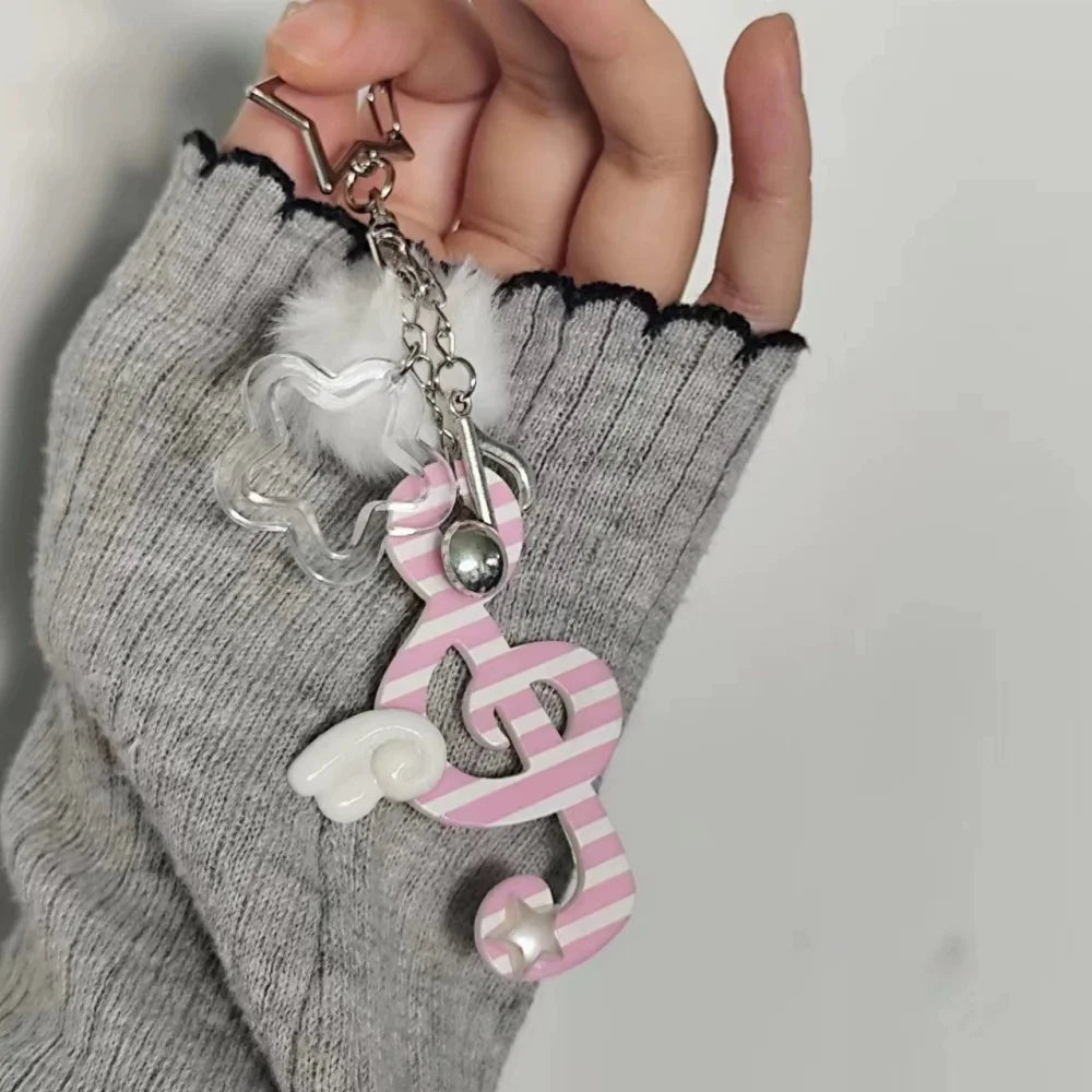 Musical Note & Heart Pendant Necklace