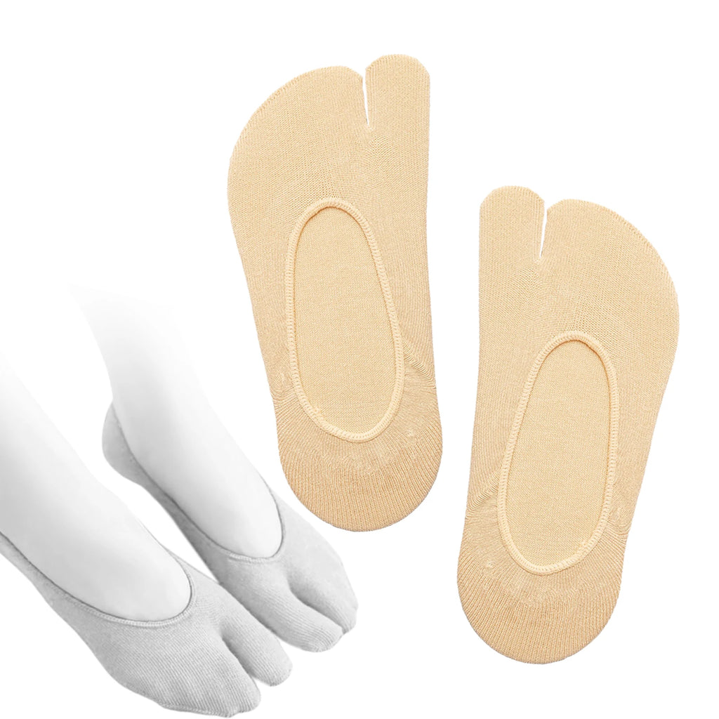2 Toe Flip Flop Socks Split Summer Toe Socks No Show Toe Socks Invisible for Loafer Boat Shoes Sneaker Casual Breathable