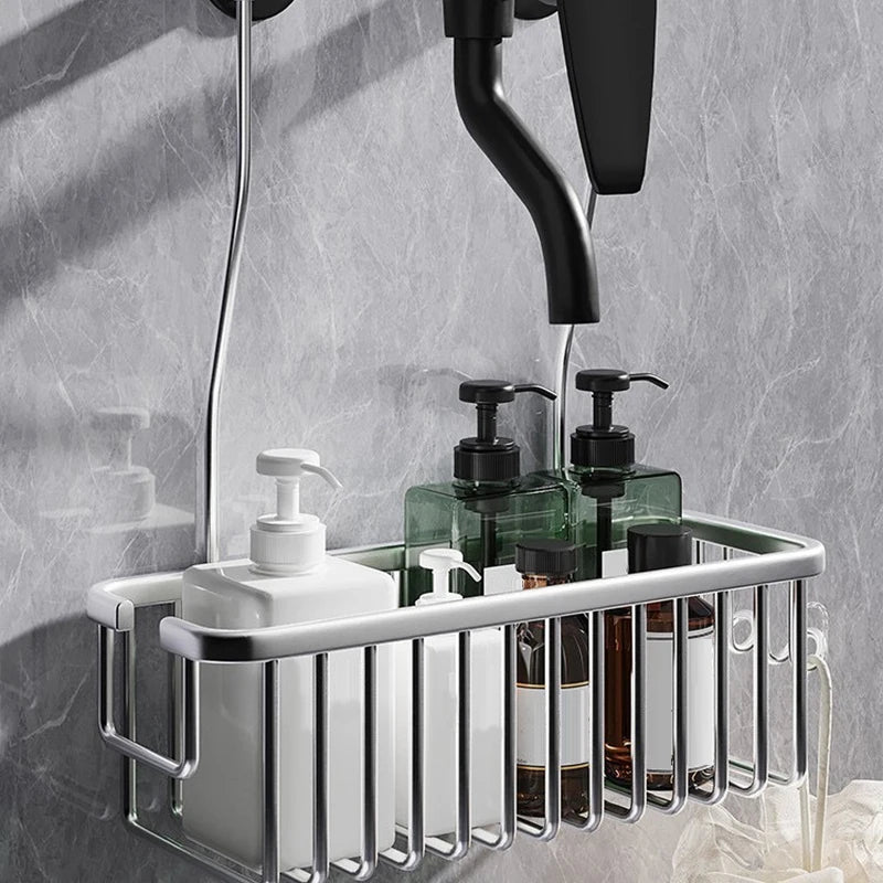 Adjustable Aluminum Shower Storage Shelf