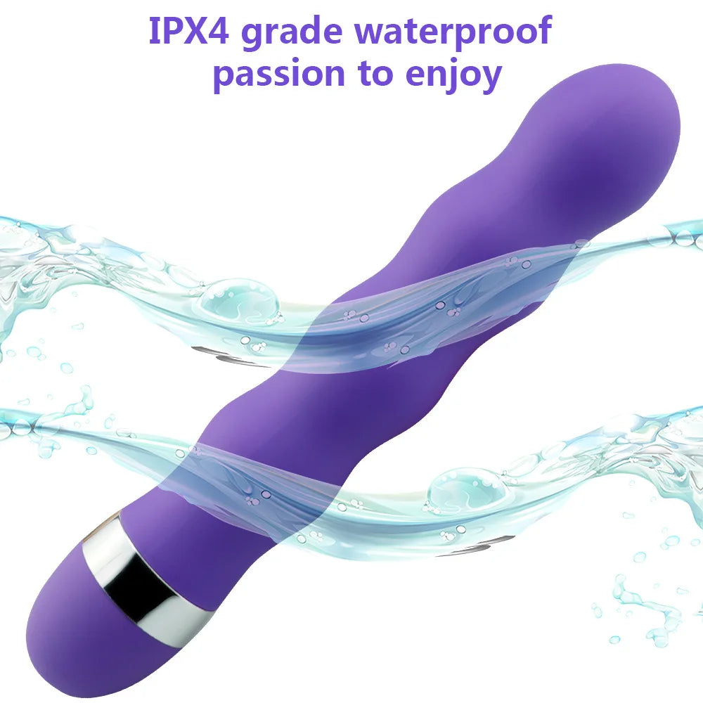 Rechargeable Ribbed King Kong Wand Massager