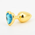 Golden Stainless Steel Crystal Anal Plug – 3 Sizes