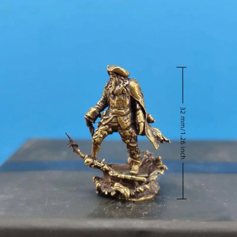 Brass Pirate Monster 1/64 Figurine Miniature Landscape Display Model Mini Figurines Ornaments