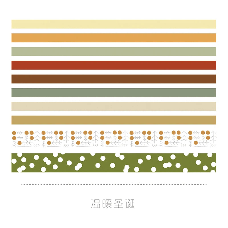 10-Roll Kawaii Washi Tape Set