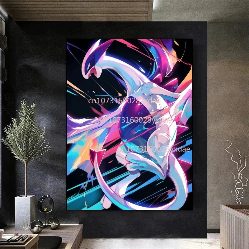 Anime Pokemon Poster Character Pikachu Charizard Eevee HD Printed Canvas Painting Suitable for Home Wall Decoration Art Painting