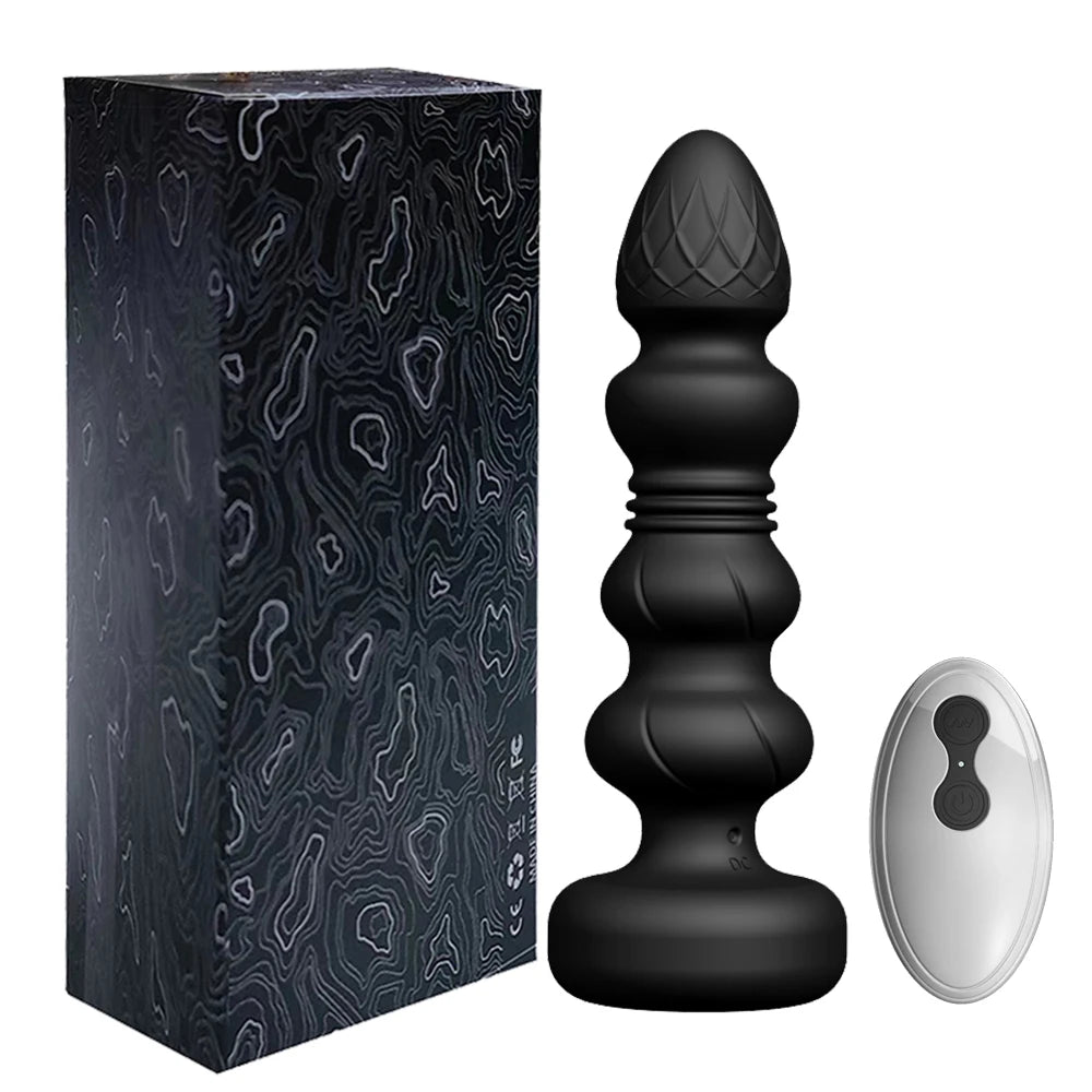 Wireless Remote Telescopic Vibrating Anal Plug