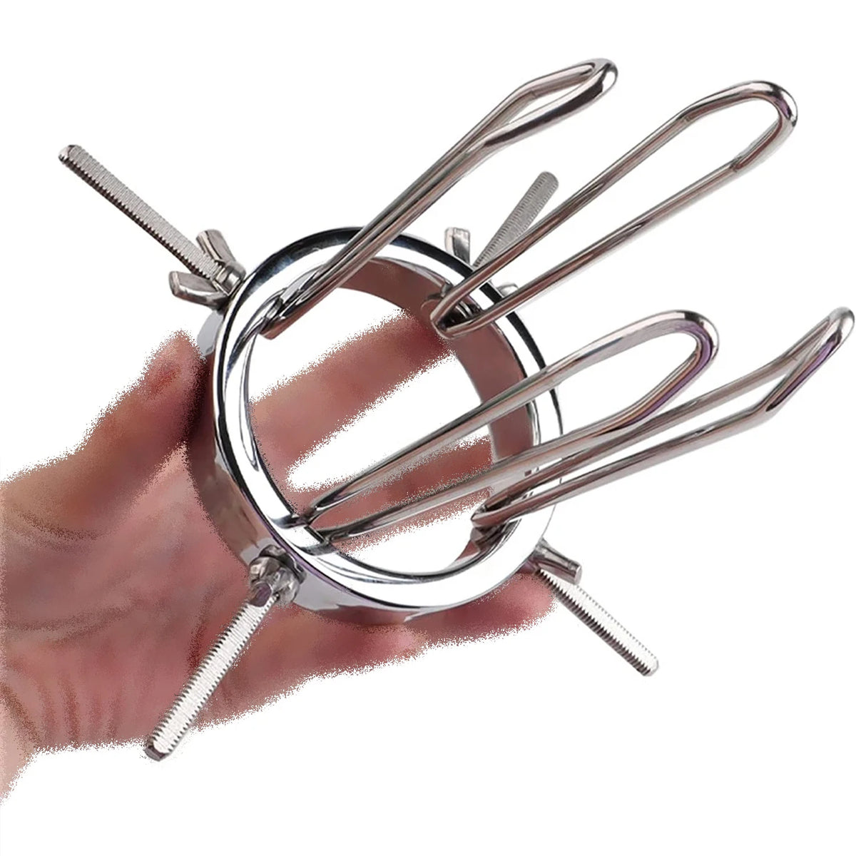 Adjustable Stainless Steel Hollow Tunnel Anal Plug