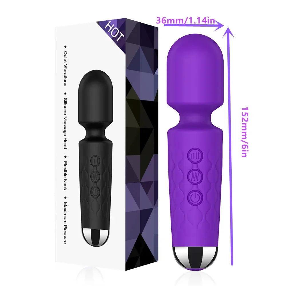 USB-Rechargeable Wand Vibrator
