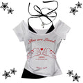Vintage 2000s Gyaru Y2K Crop Top