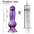 Realistic Dog Dildo With Squirting Enema Soft Silicone Suction Cup Water Syringe For Anal Play Vaginal Cleaning Adult Sex Toys