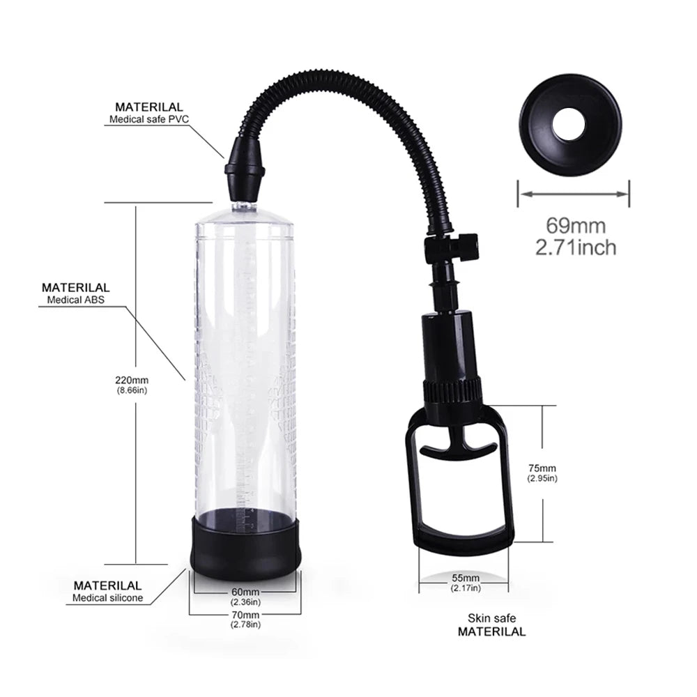 Manual Vacuum Pump for Men